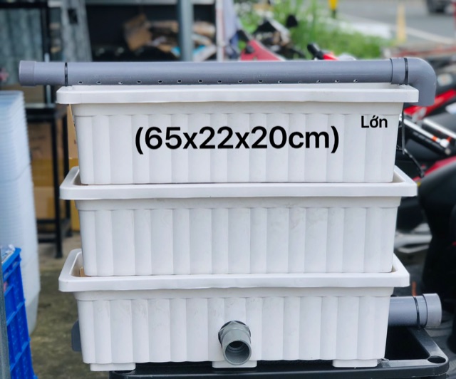 Lọc Bakki Trắng 3 tầng Out Phi 42 (65x22x20)