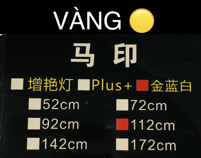MAYIN Super Colour 112cm-VÀNG Đèn Led 2 Hàng Bóng