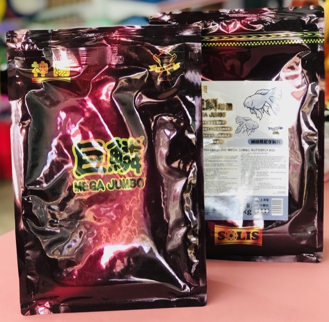 Mega Jumbo Butterfly Koi M (1kg) Thức Ăn Hỗn Hợp Cho Cá Chép Bướm Hạt Nổi 