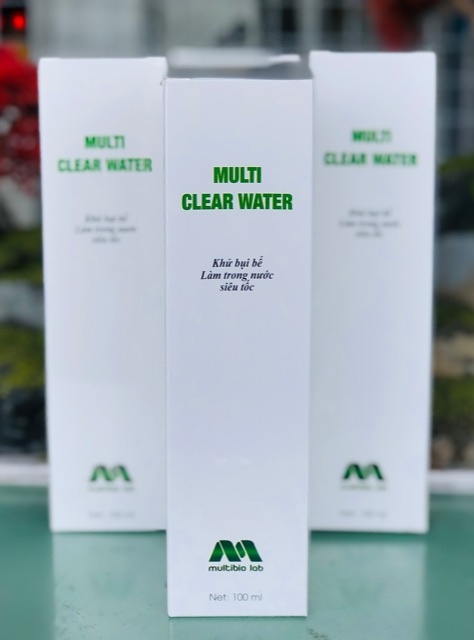 Multi Clear Water (100ml) Khử Bụi Bể+Làm Trong Nước Siêu Tốc 