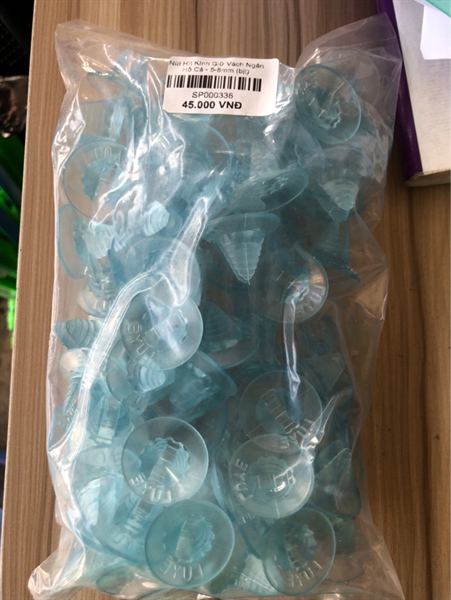 Nút Hít Giữ Vách Ngăn Hồ 5-8mm (Túi)