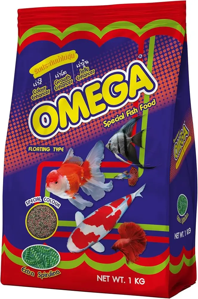[HCH] OMEGA 1kg B 1.5mm (Mịn) Thức Ăn Cho Cá