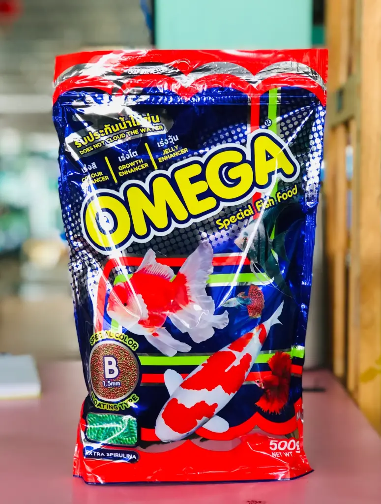 OMEGA 500g B 1.5mm (Mịn) Thức Ăn Cho Cá