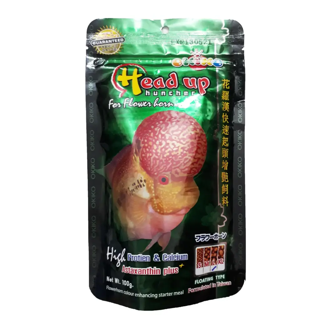 Okiko Head Up M (100g) Thức Ăn Cá La Hán Hỗ Trợ Lên Đầu
