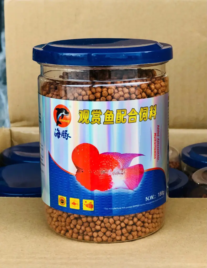 Porpoise (180g) Thức Ăn Cá La Hán Lên Đầu Lên Màu