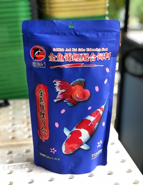 Porpoise Goldfish And Koi color Enhancing food (450g) Thức Ăn Cá Koi, Cá Vàng Tăng Màu
