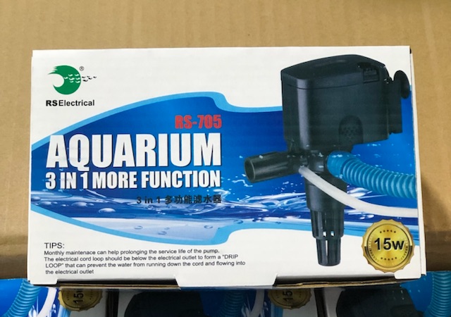 RS-705 Aquarium (15W) Máy Bơm Chìm Có Thổi Luồng