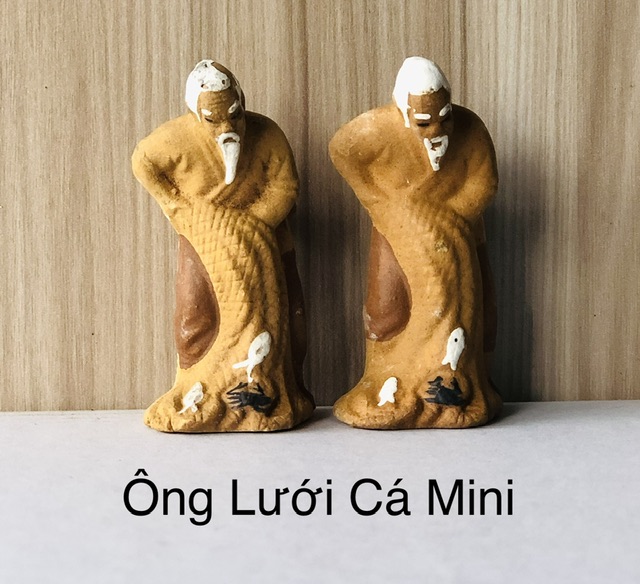 Trang Trí Đồ Gốm - Ông Lưới Cá Mini