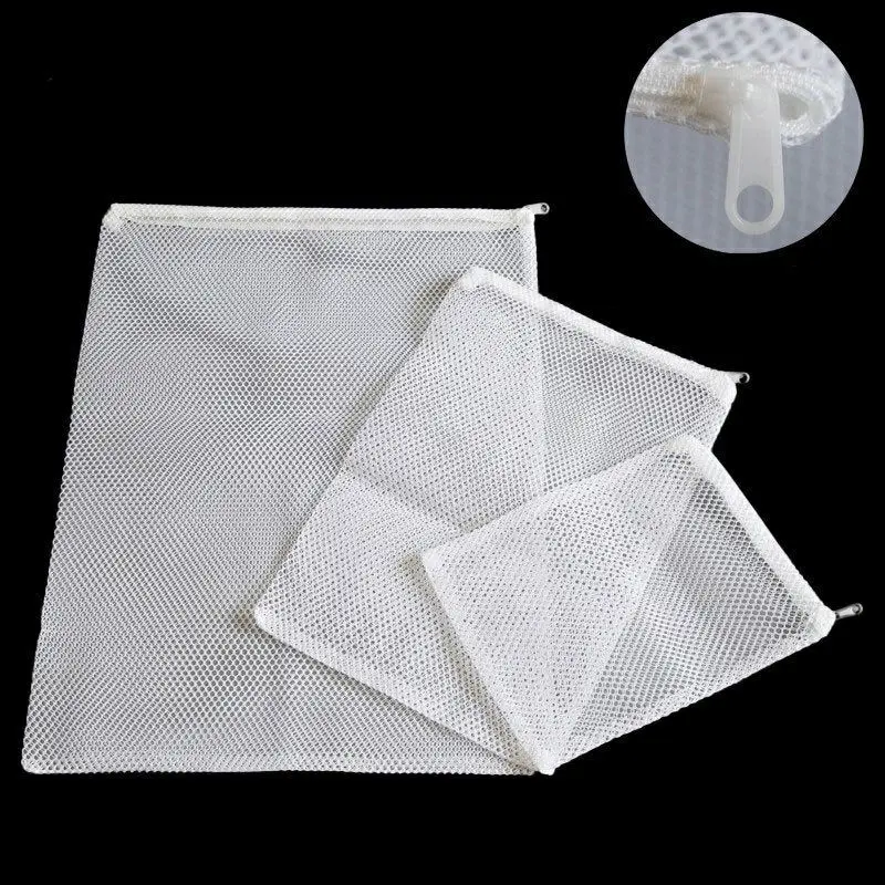 Túi Lưới Trắng M (Trung 20x30cm) Đựng Vật Liệu Lọc