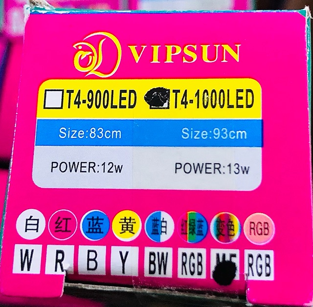VIPSUN T4-1000-LED 93cm 13W Đèn ống 3 chế độ 