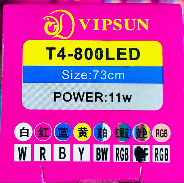 VIPSUN T4-800LED (73cm-11w) Đèn Ống 3 Chế Độ 