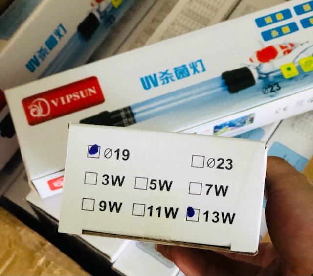 VIPSUN UV-13W (24.5cm) Đèn UV Diệt Rêu Hại-Vi Khuẩn