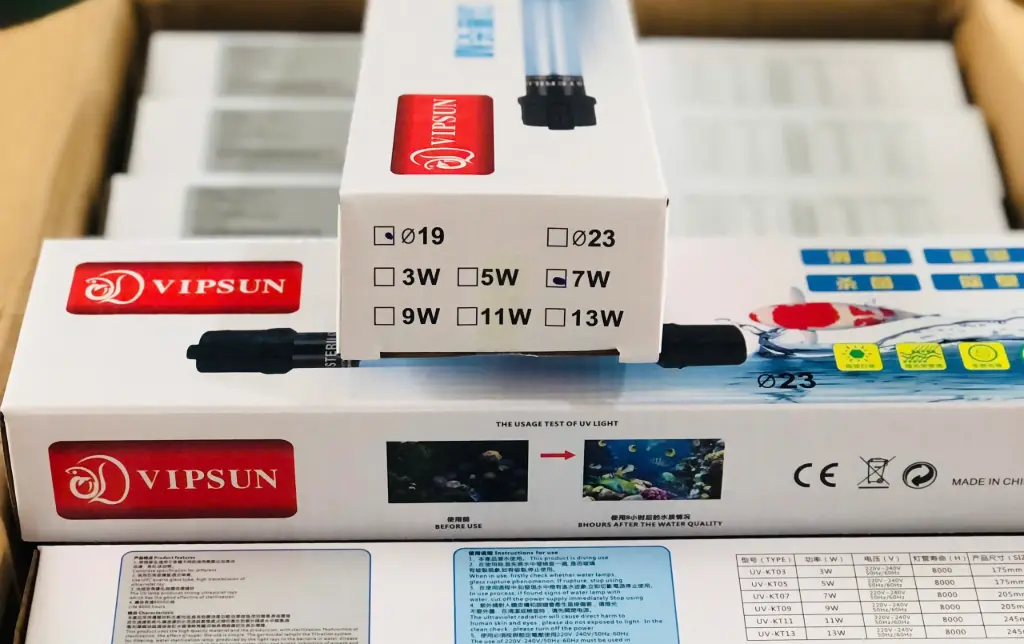 VIPSUN UV-KT07 UV-7W (20.5cm) Đèn UV Diệt Rêu Hại-Vi Khuẩn