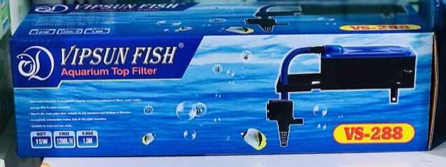 VIPSUN VS-288 (15W) Máy Bơm+Hộp Lọc Máng