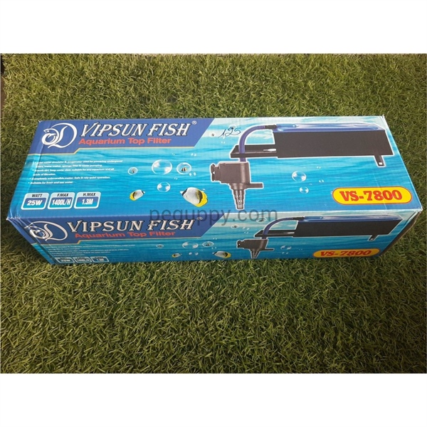 [HCH] VIPSUN VS-7800 (25W) Máy Bơm+Hộp Lọc Máng