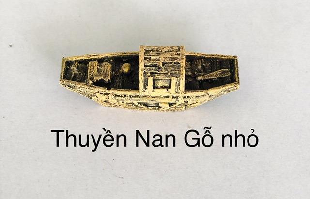 Đồ Gốm - Thuyền Nan Gỗ Nhỏ