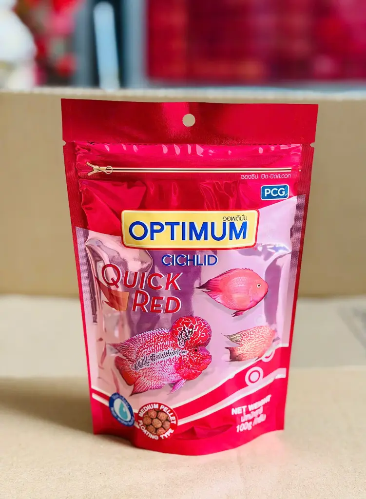 Optimum Cichlid 100g (Medium Pellet 5.5mm) Thức Ăn Cho Cá La Hán