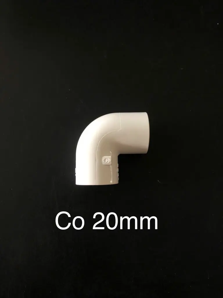 Co ống nước trắng phi 20