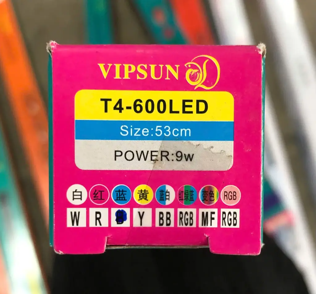 VIPSUN T4-600-LED Xanh Dương 53cm 9W Đèn ống 