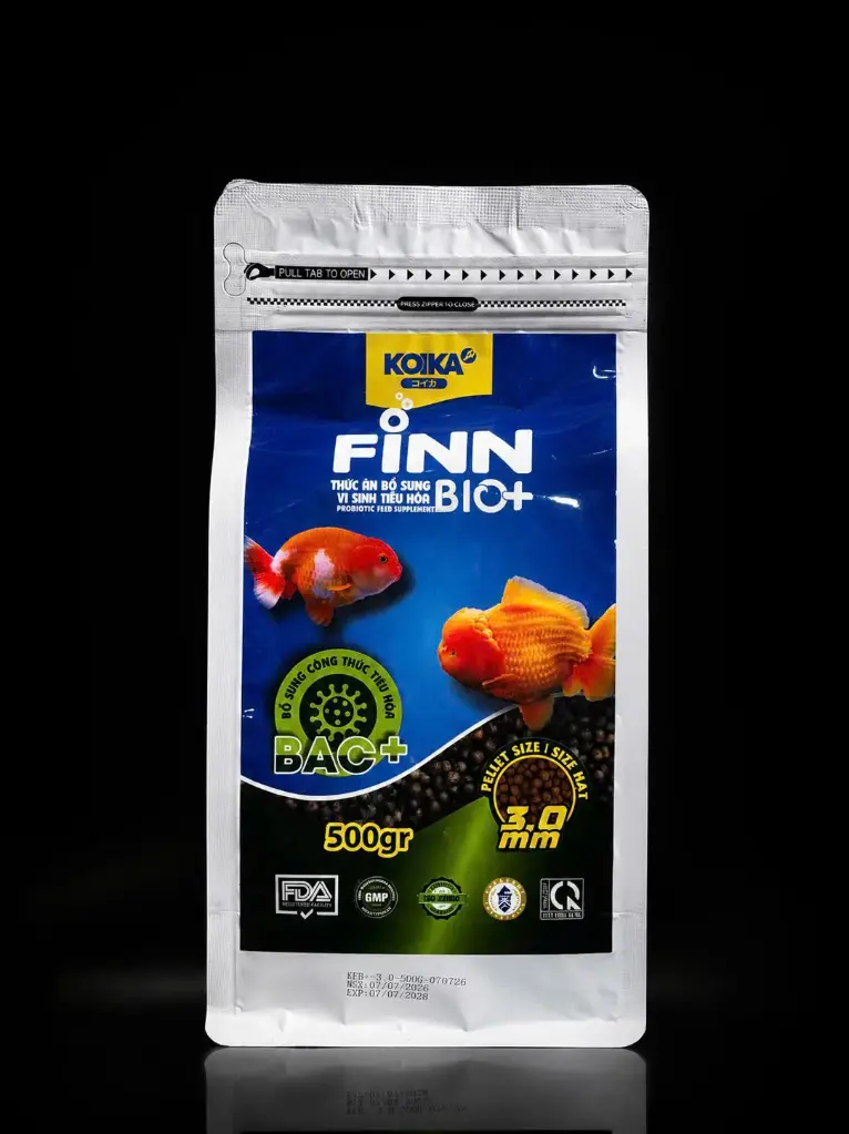KOIKA FINN 500g (3.0mm) Thức ăn bổ sung vi sinh tiêu hoá BIO+ cho cá vàng 