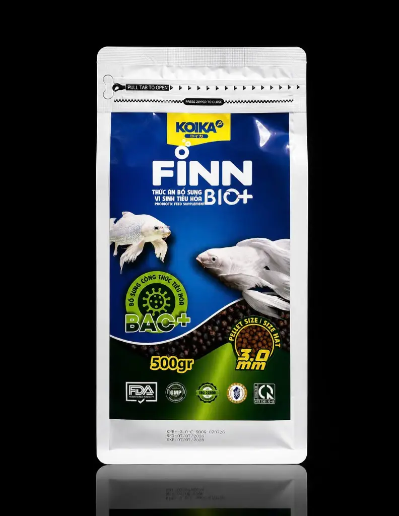 KOIKA FINN 500g (3.0mm) Thức ăn bổ sung vi sinh tiêu hoá BIO+ cho cá chép