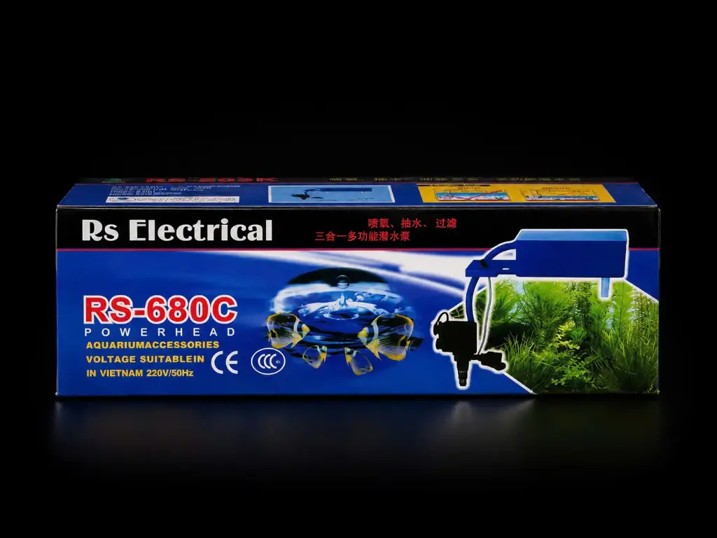 RS Electrical RS-680C 25W 1500L Máy Bơm Kèm Hộp Lọc Máng 