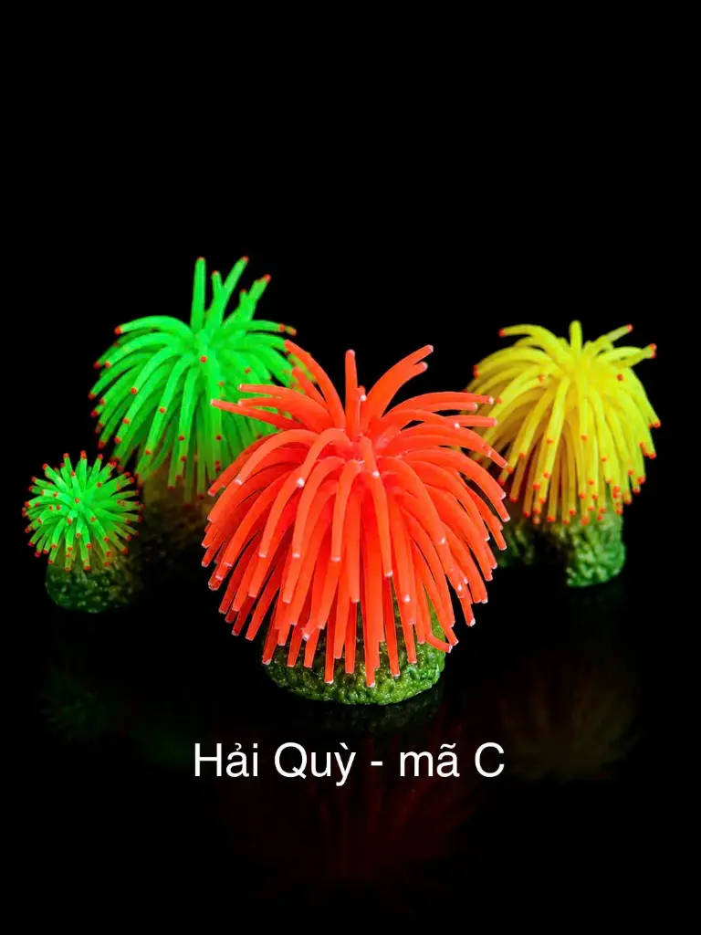 Hải Quỳ Giả Phát Quang - Mã C Trang Trí Hồ Cá