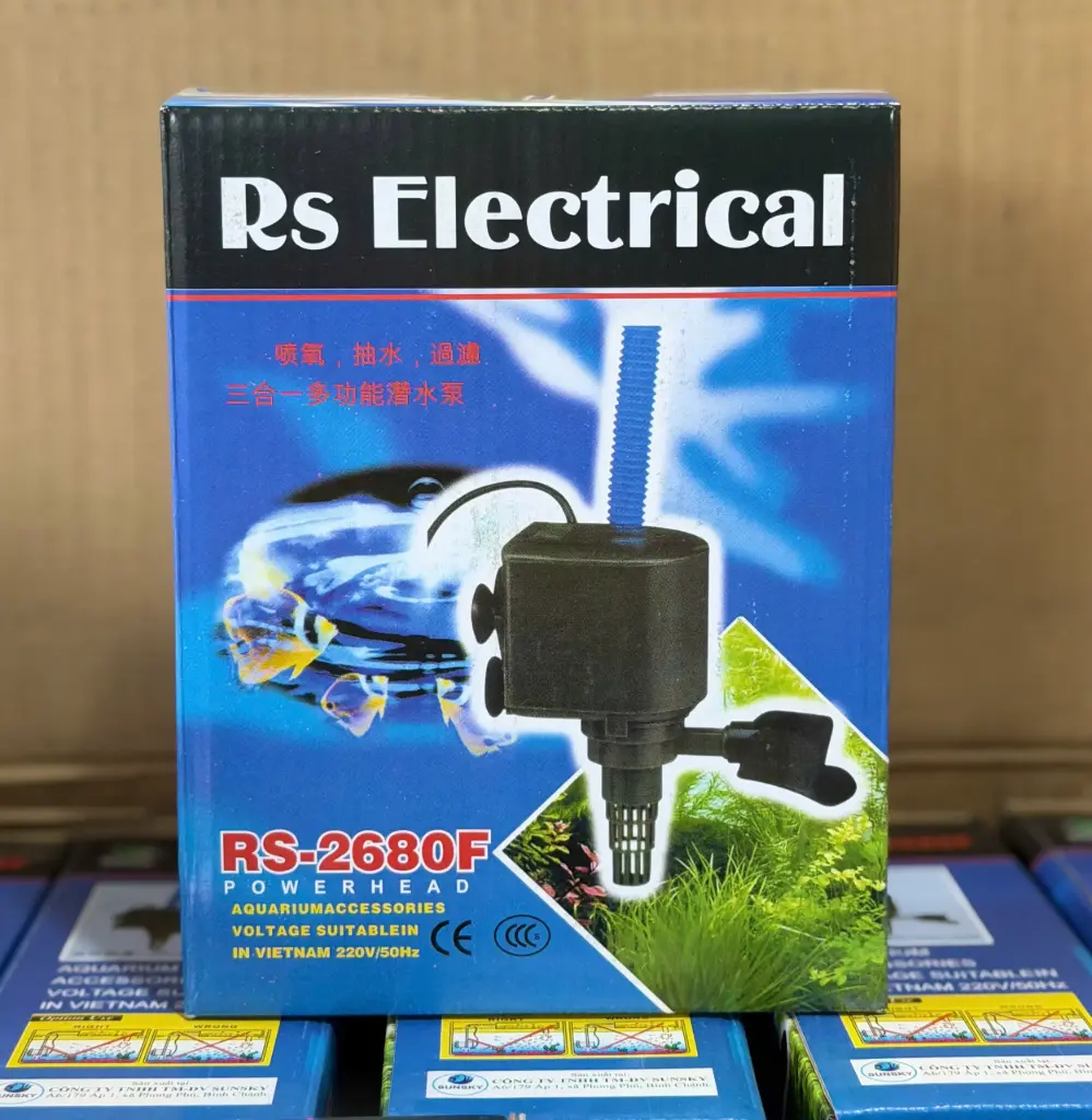 RS Electrical RS-2680F (30W/2100L) Máy Bơm Chìm Có Thổi Luồng 