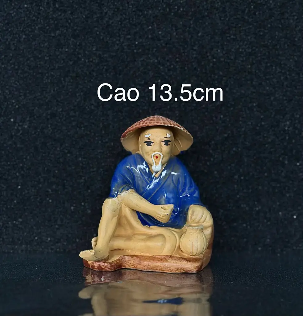 Tượng Ông Câu Đại cao 13.5cm - Phụ Kiện Trang Trí Hồ Cá
