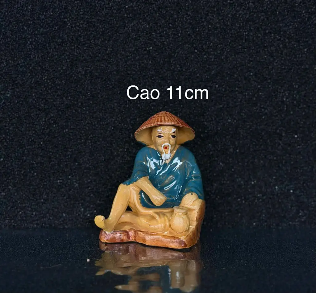 Tượng Ông Câu Lớn cao 11cm - Phụ Kiện Trang Trí Hồ Cá 