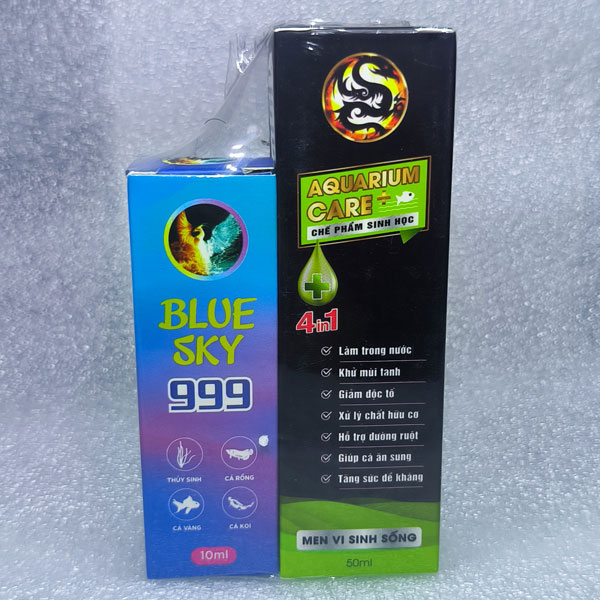 Blue Sky 999 + Vi Sinh (10ml) Thuốc trị bệnh, Khử khuẩn