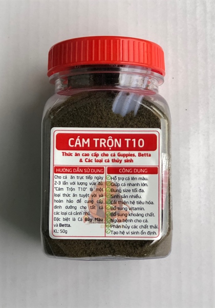 T10 (50g/hủ) Thức Ăn Cá Cám Trộn