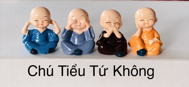 Trang Trí Đồ Gốm - Chú Tiểu Tứ Không ( 1 chú)