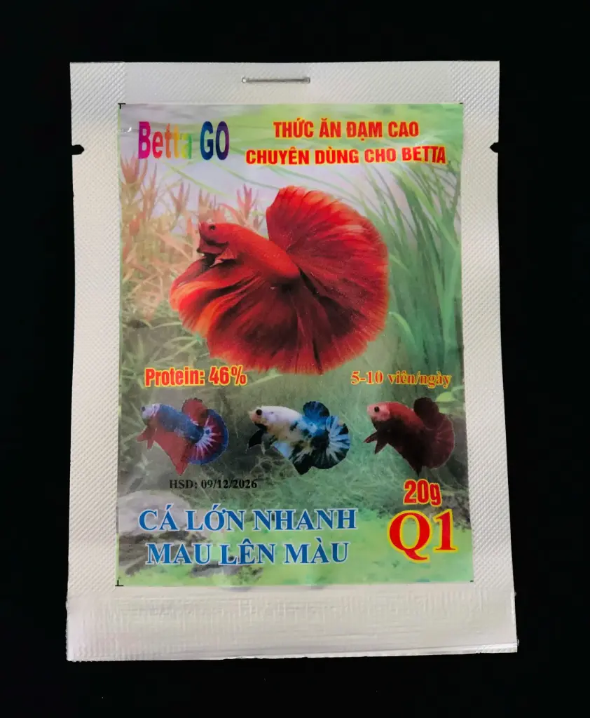 Betta Go (20gr) Thức ăn đạm cao chuyên dùng cho Betta