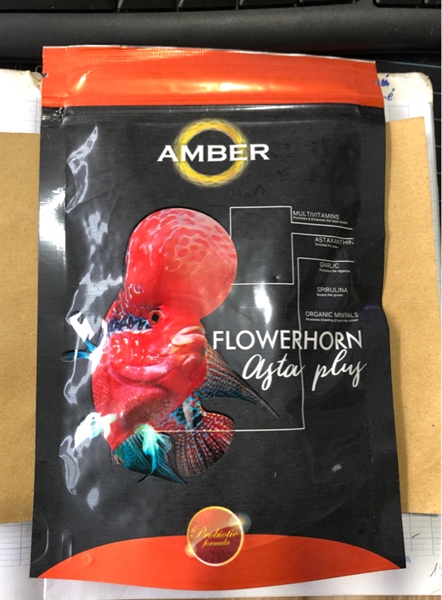 Amber Asta Plus 100gr (Đỏ) Thức Ăn Cá La Hán lên màu, hỗ trợ châu trên 2 ngón