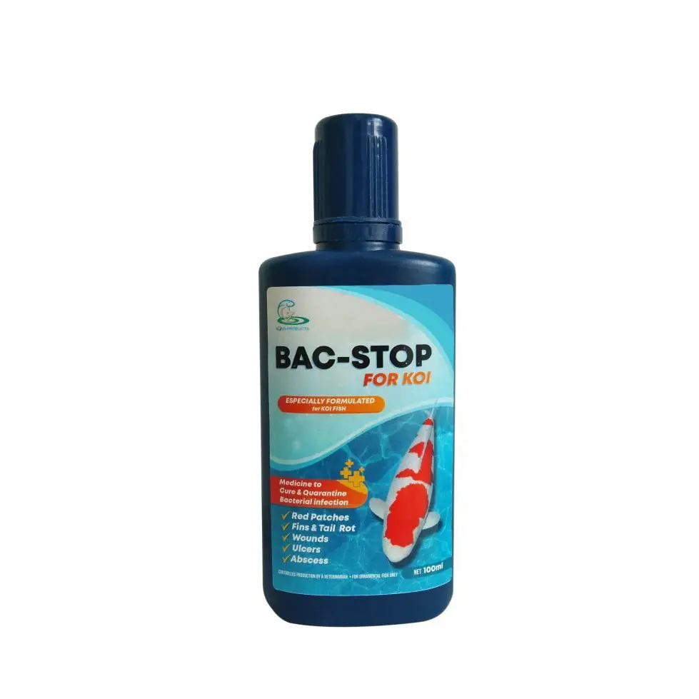 BAC-STOP For Koi (100ml) Thuốc trị vết thương ngoài da