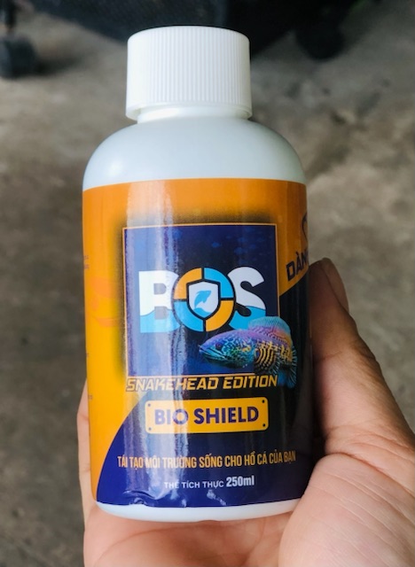 BOS Bio Shield Cá Lóc (125ml) Khư Clo Nước Mới