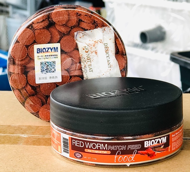 Biozym Red Worm (110g) Thức Ăn Cám Dán trùng huyết+sâu đỏ