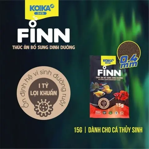 Koika Finn 15g (0.4mm) Thức Ăn Cho Cá Thủy Sinh