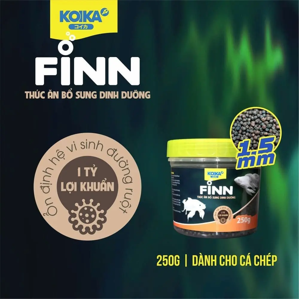 Koika Finn 250g (1.5mm) Thức Ăn Cho Cá Chép