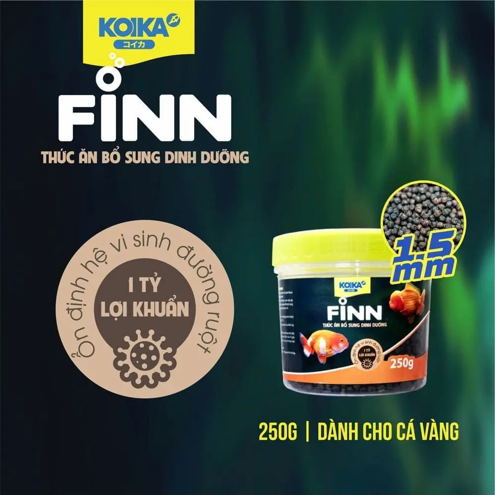 Koika Finn 250g (1.5mm) Thức Ăn Cho Cá Vàng