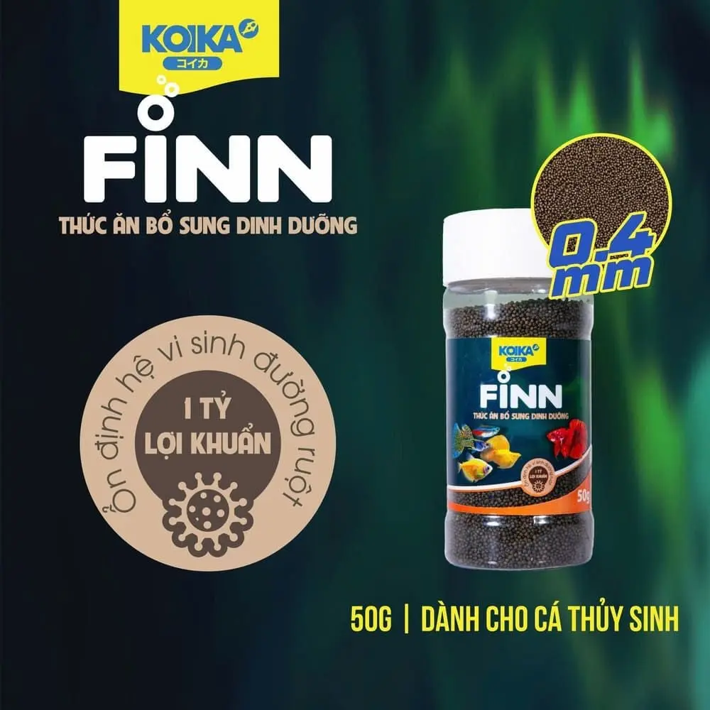 Koika Finn 50g (0.4mm) Thức Ăn Cho Cá Thủy Sinh