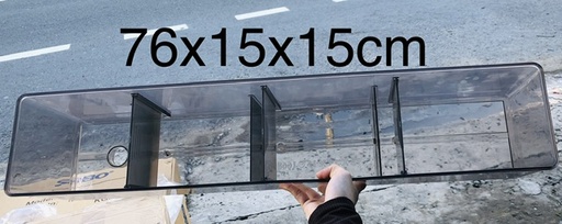 [TBLOC.00066] Lọc Tràn Nhựa Mica 76x15x15cm Trà Trong