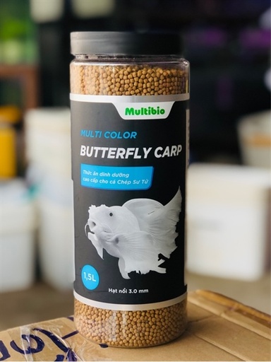 [THAN.00026] Multi Color Butterfly Carp 1.5L (Nổi) Thức ăn dinh dưỡng cao cấp cho cá chép sư tử