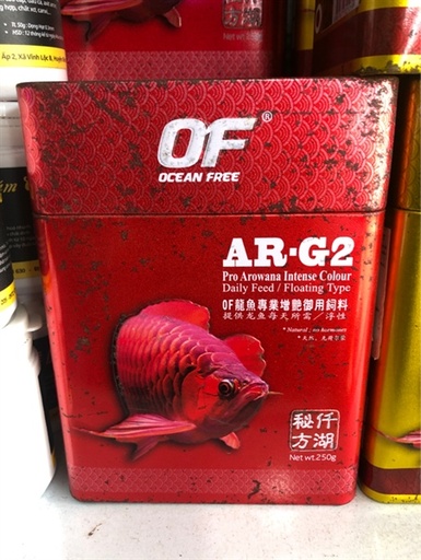 [THAN.00156] Of Ar-G1 (250G - Đỏ) Thức Ăn Tăng Trưởng Cho Cá Rồng 