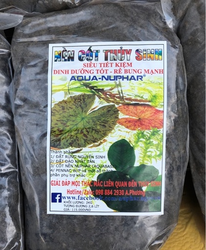 [TRATRI.00087] Phân Nền Cốt Thủy Sinh Aqua-Nuphar (2kg)