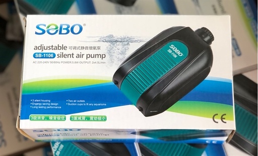 [PGF.M.OXI.00013] SOBO SB-1106 Máy Oxi Siêu êm 2 vòi)