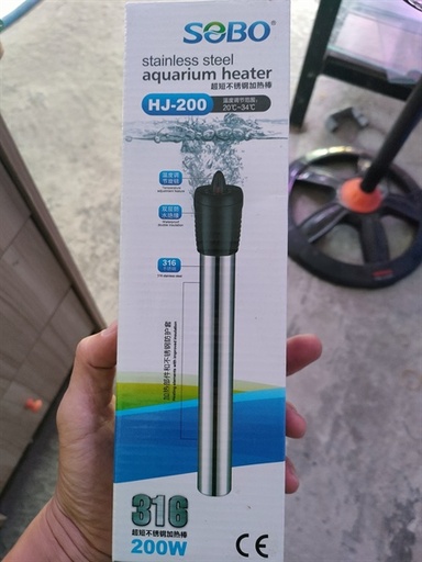 [SUOI.00006.HJ200] SOBO Vỏ HJ-200 (200W) Sưởi Inox