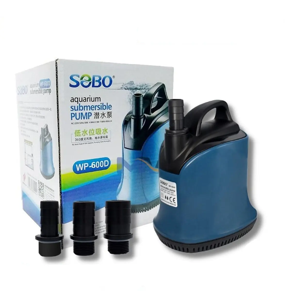 [BOM.00075.WP600D] SOBO WP-600D (80W/5000L) Máy Bơm Hút Đáy