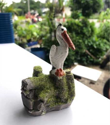 [PGF.TRATRI.00215] Trang Trí Hồ Cá - Non Bộ (Cò Rêu)